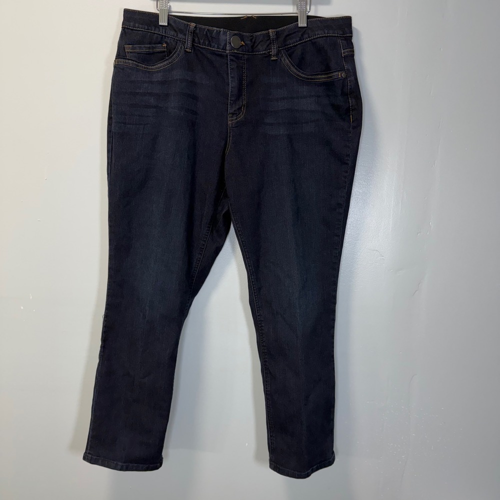 Christopher and Banks Signature Slimming Petite Jeans Dark Wash 16P